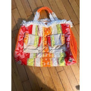 Poupette St Barth vintage towel tote bag